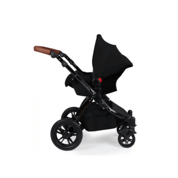 Ickle Bubba Stomp V3 All-In-One Travel System & Isofix Base - Black / Black - Side Alt