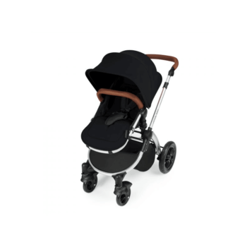 Ickle Bubba Stomp V3 All-In-One Travel System & Isofix Base - Black / Silver - Left