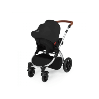 Ickle Bubba Stomp V3 All-In-One Travel System & Isofix Base - Black / Silver - Left Alt
