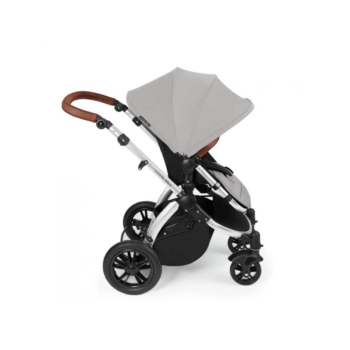 Ickle Bubba Stomp V3 All-In-One Travel System & Isofix Base - Silver / Silver - Side