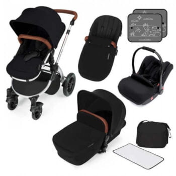 Ickle Bubba Stomp V3 All-In-One Travel System - Black / Silver