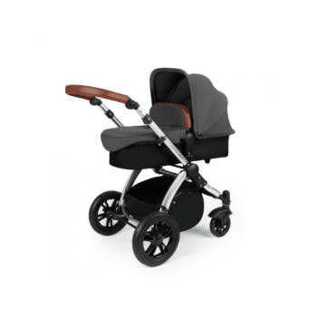 Ickle Bubba Stomp V3 All-In-One Travel System - Graphite Grey / Silver - Carrycot