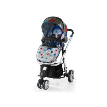 Cosatto Woop 2-in-1 Travel System - Grey Megastar - Left Rem