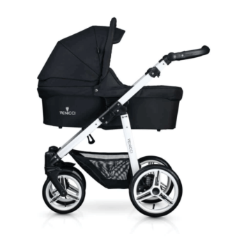 Venicci Soft 3-in-1 Travel System - Black / White - Carrycot