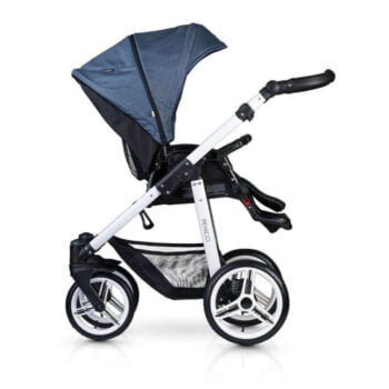 Venicci Soft 3-in-1 Travel System - Denim Blue / White - Pushchair