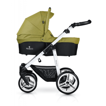 Venicci Soft 3-in-1 Travel System - Denim Green / White - Carrycot