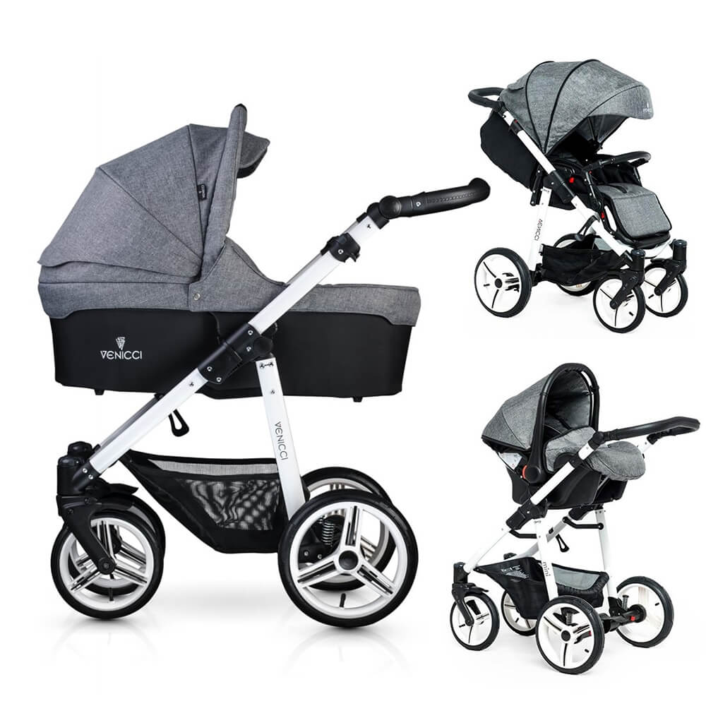 white venicci pram