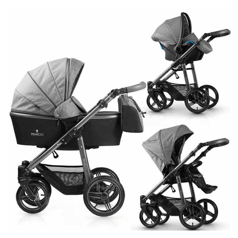 venicci carbo denim grey 3 in 1