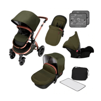 Ickle Bubba Stomp V4 Special Edition All-In-One Travel System - Woodland Bronze