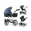 Venicci Soft 3-in-1 Travel System - Denim Blue - White