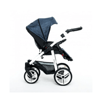 Venicci Soft 3-in-1 Travel System - Denim Blue - White Open Basket