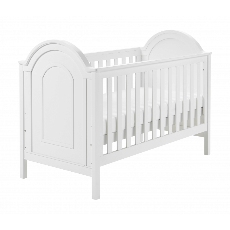 Babymore Albert Cot Bed - White
