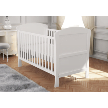 Aston Drop Side Cot Bed - White-1