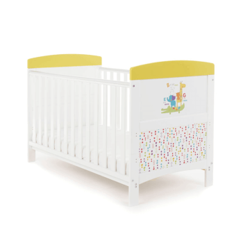 Obaby Grace Inspire Cot Bed & Mattress - B Is For Bear Happy Safari