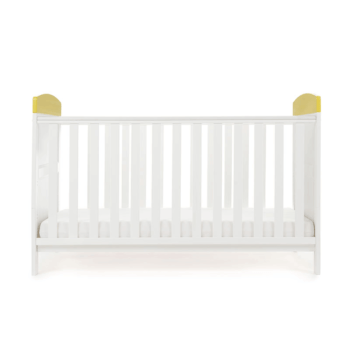 Obaby Grace Inspire Cot Bed & Mattress - B Is For Bear Happy Safari - Side