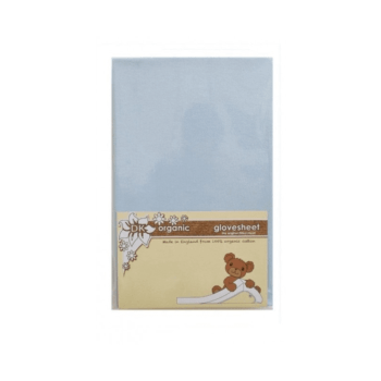DK Glovesheet Organic Fitted Mattress Sheet (84cm x 51cm) - Blue