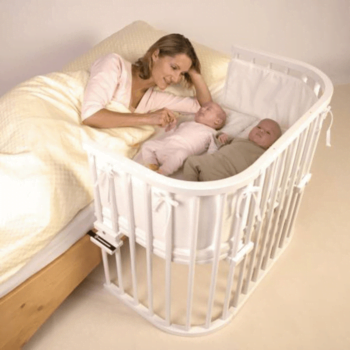 Babybay Maxi Bedside Cot - White - Lifestyle
