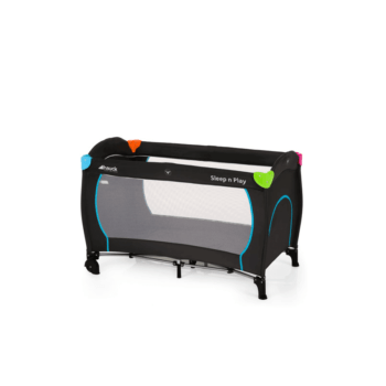 Hauck Sleep 'n Play Center Travel Bed - Multicolour Black - Front Ext