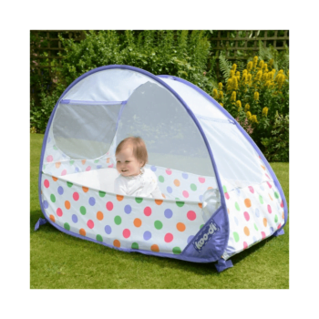 Koo-di Bubble Pop-Up Travel Cot - Pastel Polka - Lifestyle