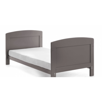Obaby Grace Cot Bed & Mattress - Taupe Grey - Toddler Bed