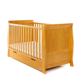 Obaby Stamford Classic Sleigh Cot Bed - Country Pine