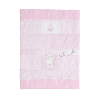 Obaby B Is For Bear Moses Basket - Pink - Blanket