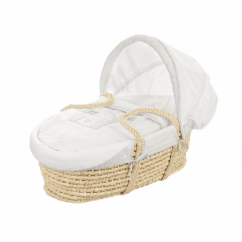 Obaby B Is For Bear Moses Basket - White