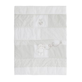 Obaby B Is For Bear Moses Basket - White - Blanket