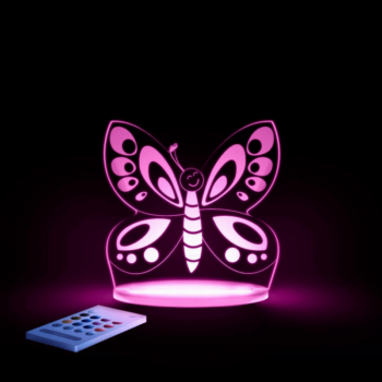 Aloka SleepyLights Nursery Night Light - Butterfly - Pink