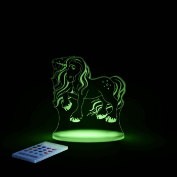 Aloka SleepyLights Nursery Night Light - Unicorn - Green