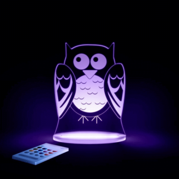Aloka SleepyLights Nursery Night Light - Owl - Purple