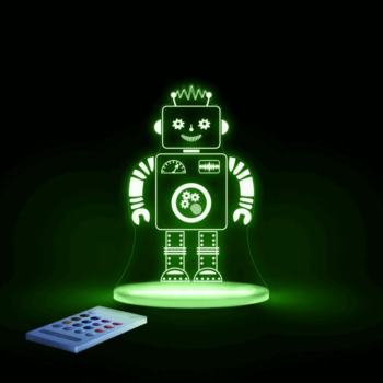 Aloka SleepyLights Nursery Night Light - Robot - Green