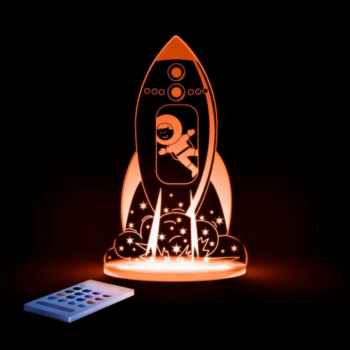 Aloka SleepyLights Nursery Night Light - Rocket - Orange