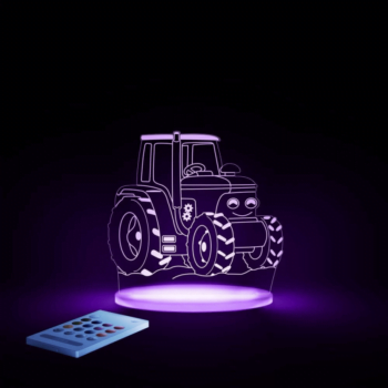 Aloka SleepyLights Nursery Night Light - Tractor - Purple