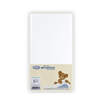 DK Glovesheet Fitted Mattress Sheet (84cm x 51cm) - White