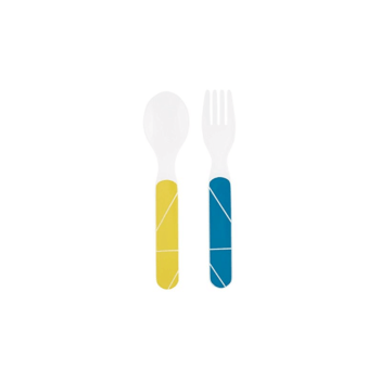 Babymoov Anti-Slip Feeding Set - Azur Cutlery