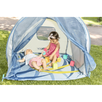 Babymoov Tropical Anti UV Tent - Blue (New Style) Open