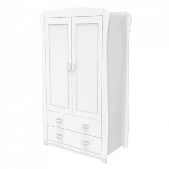 Babymore Bel Wardrobe - White-2