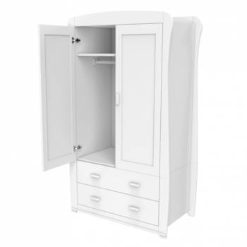 Babymore Bel Wardrobe - White-4