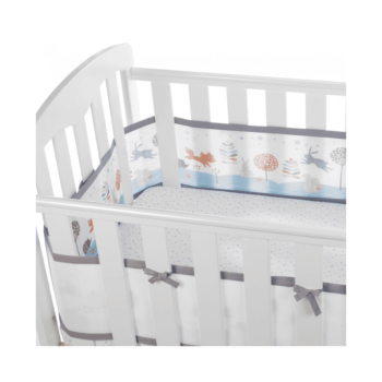 BreathableBaby Four-Sided Cot Wrap - Enchanted Forest Side