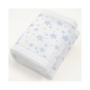 BreathableBaby Four-Sided Mesh Cot Liner - Twinkle Blue