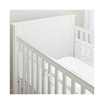 BreathableBaby Four-Sided Mesh Cot Liner - Twinkle Grey Zoom