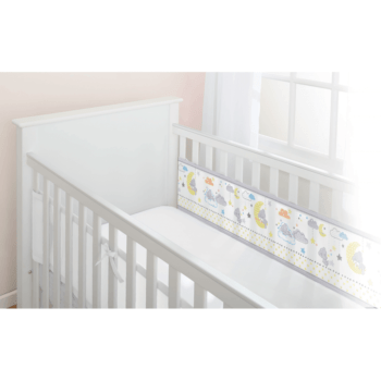 BreathableBaby Two-Sided Cot Liner Tiny Tatty Teddy – Over The Moon 1