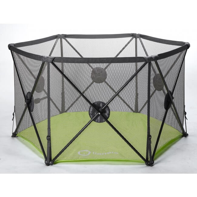 Callowesse Pop Up and Play Playpen with Securing Lock and Cushioned Guards