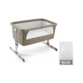 Chicco Next2Me Side Sleeping Crib & Free Fitted Sheet - Dove Grey