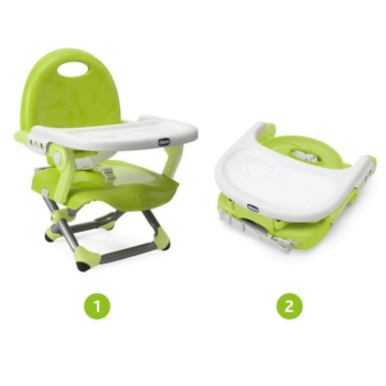 Chicco Pocket Snack Lime Green Booster Seat Fold
