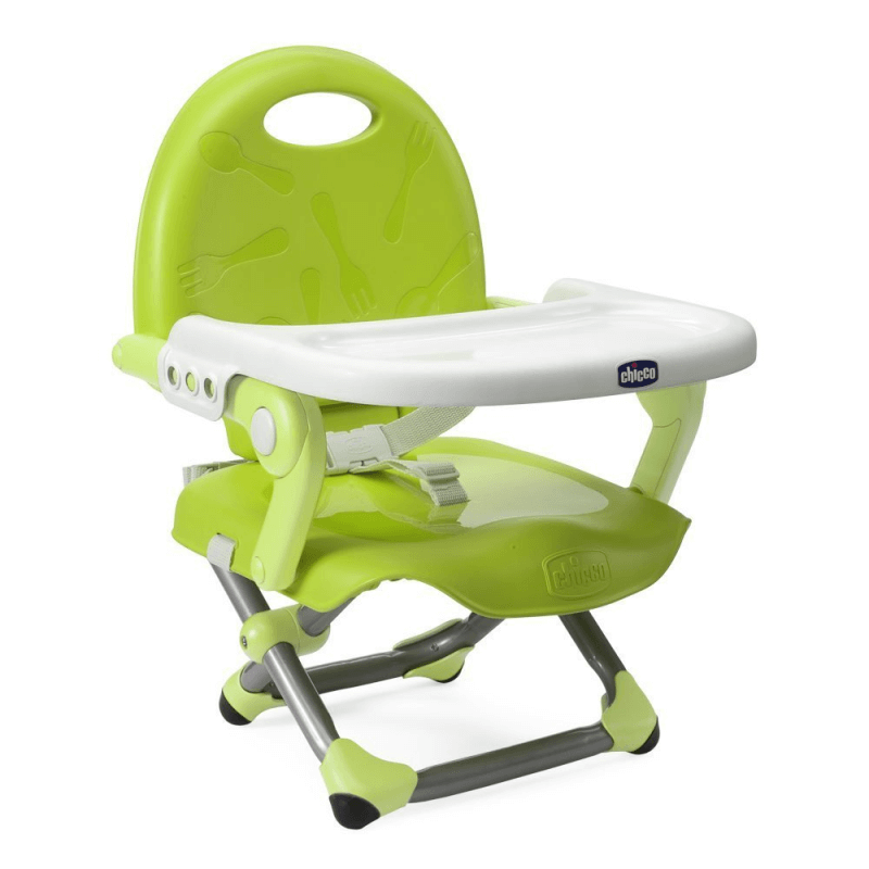 Chicco Pocket Snack Lime Green Booster Seat Travel Dining Seat