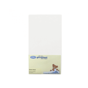 DK Glovesheets Stokke Sleepi Fitted Sheet - White 122x69cm