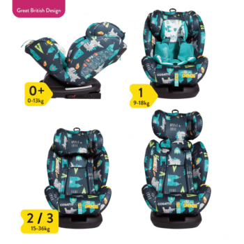 Cosatto All In All Group 0+/1/2/3 Car Seat - Dragon Kingdom - Info