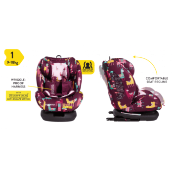 Cosatto All In All Group 0+/1/2/3 Car Seat - Llamarama - Info 1